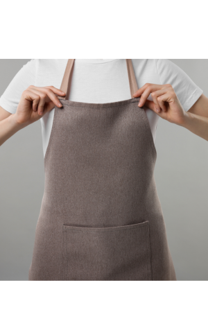 Premium Cotton-Blend Kitchen Apron with Front Pocket